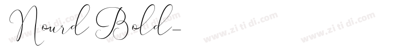 Nourd Bold字体转换